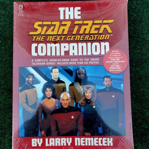 The Star Trek The Next Generation Companion Book 1992 by Larry Nemecek New Seal - Picture 1 of 8